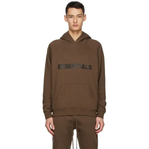 Brown Essentials Hoodie