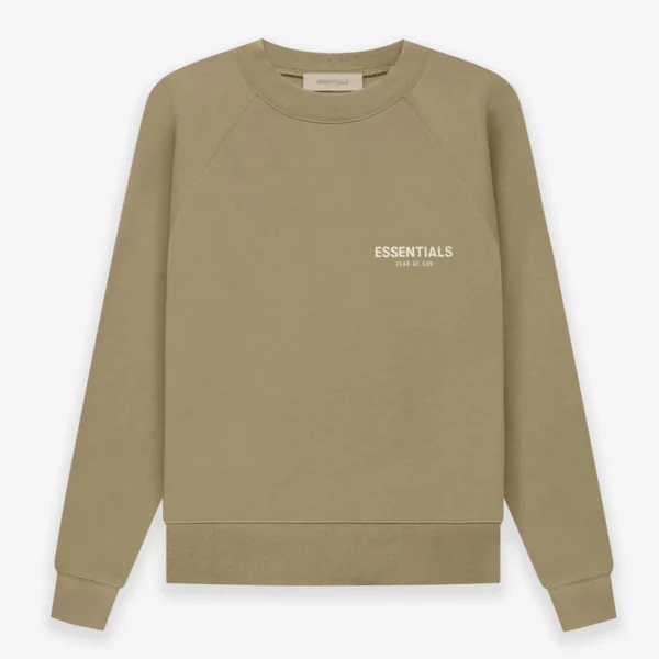 Brown Essentials Sweatshirt – Fleece Sweatshirt