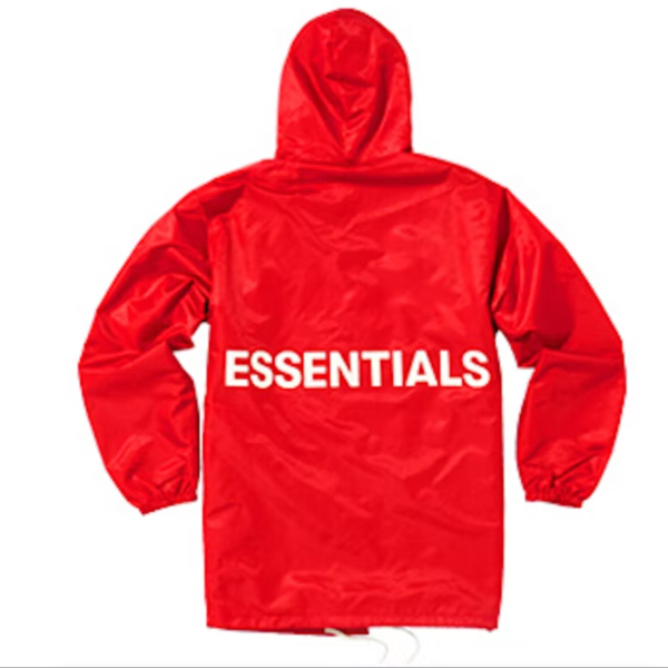 Essentials Graphic Hooded Jacket Red