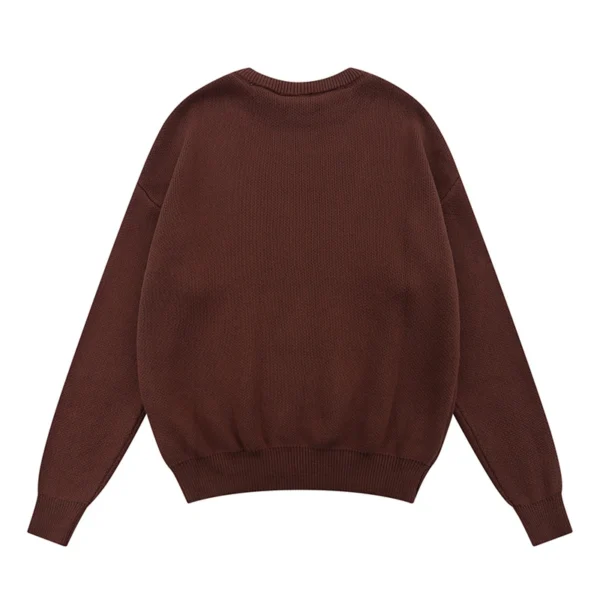 FOG Brown Knite Essential Sweatshirts-1