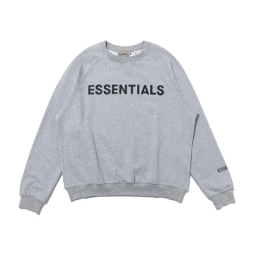 Fear Of God Grey Essentials Sweatshirt – Fleece Sweatshirt